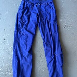 Athleta Blue Track Pants with Elastic Waistband